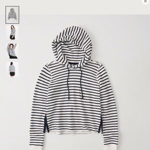 NWOT Abercrombie & Fitch striped hoodie